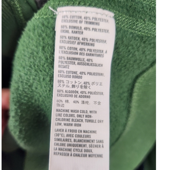 Y2K Hollister Full Zip Hoodie Sweater Medium Green Del Mar California Varsity - Picture 7 of 8